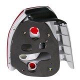 Red & Clear SI Style Tail Lights For 96-00 Civic Hatchback